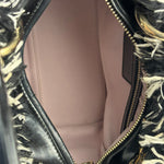 Christian Dior Black/White Tweed Lady Dior Two-Way Bag