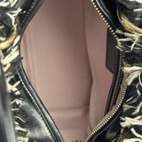 Christian Dior Black/White Tweed Lady Dior Two-Way Bag