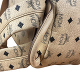MCM Beige Leather Monogram Medium Stark Backpack