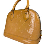 Louis Vuitton Yellow Monogram Vernis Alma BB Two-Way Bag
