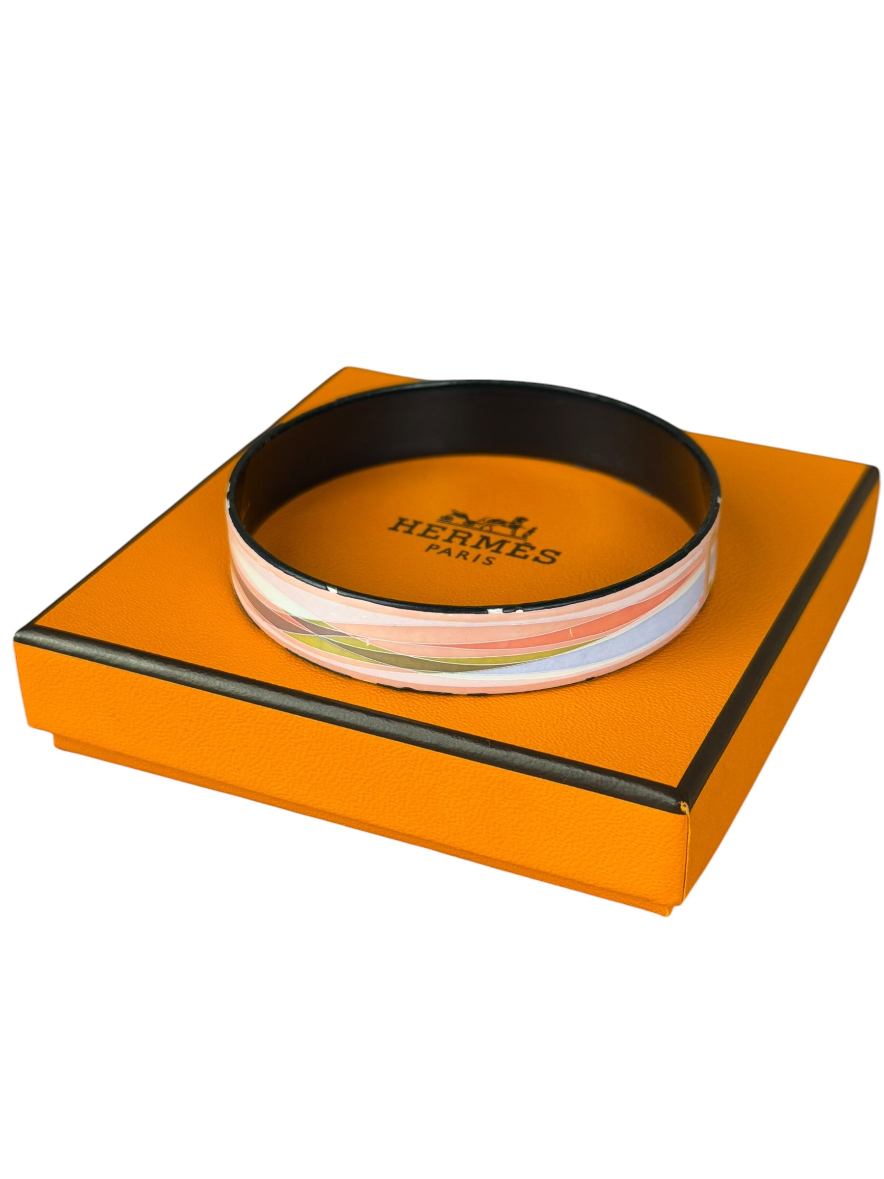 Hermes Abstract Wave Multicolor Bangle Bracelet