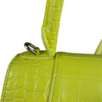 Balenciaga Small Yellow Croc Hourglass 2Way