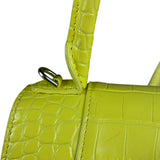 Balenciaga Small Yellow Croc Hourglass 2Way