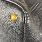 Prada Black Leather Vitello Daino 2Way Handbag