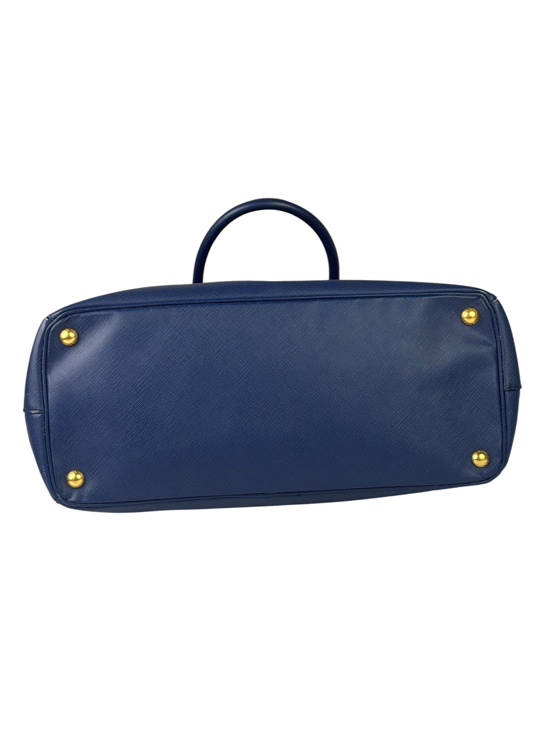 Prada Navy Saffiano Leather Galleria Tote