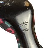 Gucci Vintage Horsebit Open Toe Pumps