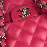 Chanel Pink Quilted Lambskin Jumbo Double Flap Bag 2014