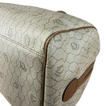 Christian Dior Vintage Beige Honeycomb Boston Bag