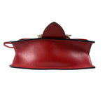 Miu Miu Red Leather Lady Jeweled Flap Bag