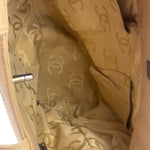 Chanel Turnlock CC Tan Leather Tote 2002