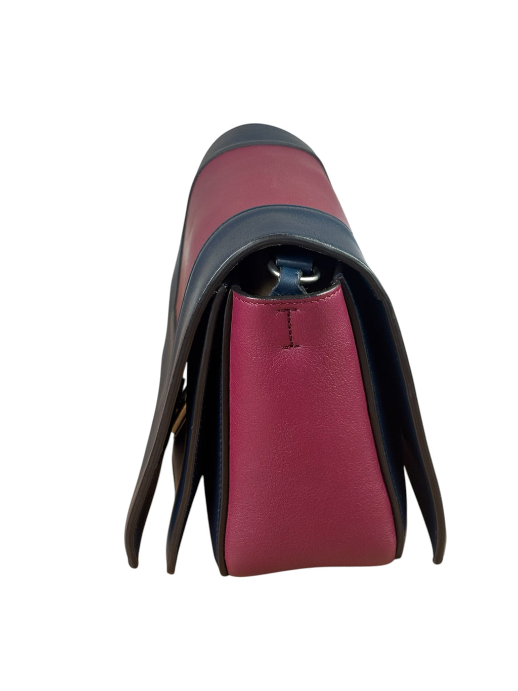 Celine Navy/Pink Leather Medium Shoulder Bag