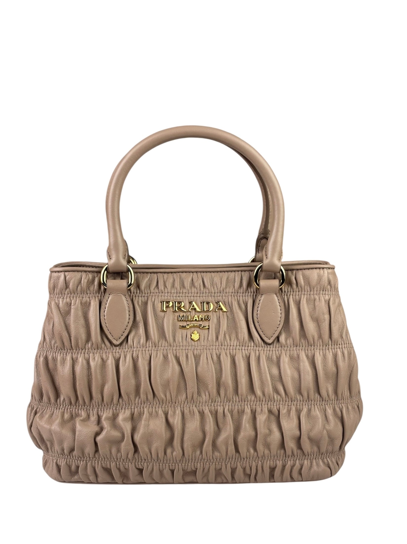 Prada Blush Pink  Gaufre Nappa Leather Two-Way Bag