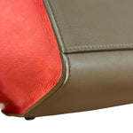 Celine Tricolor Trapeze Pebbled Leather Hand Bag