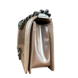 Chanel Pink Glazed Calfskin M Boy Bag 2012