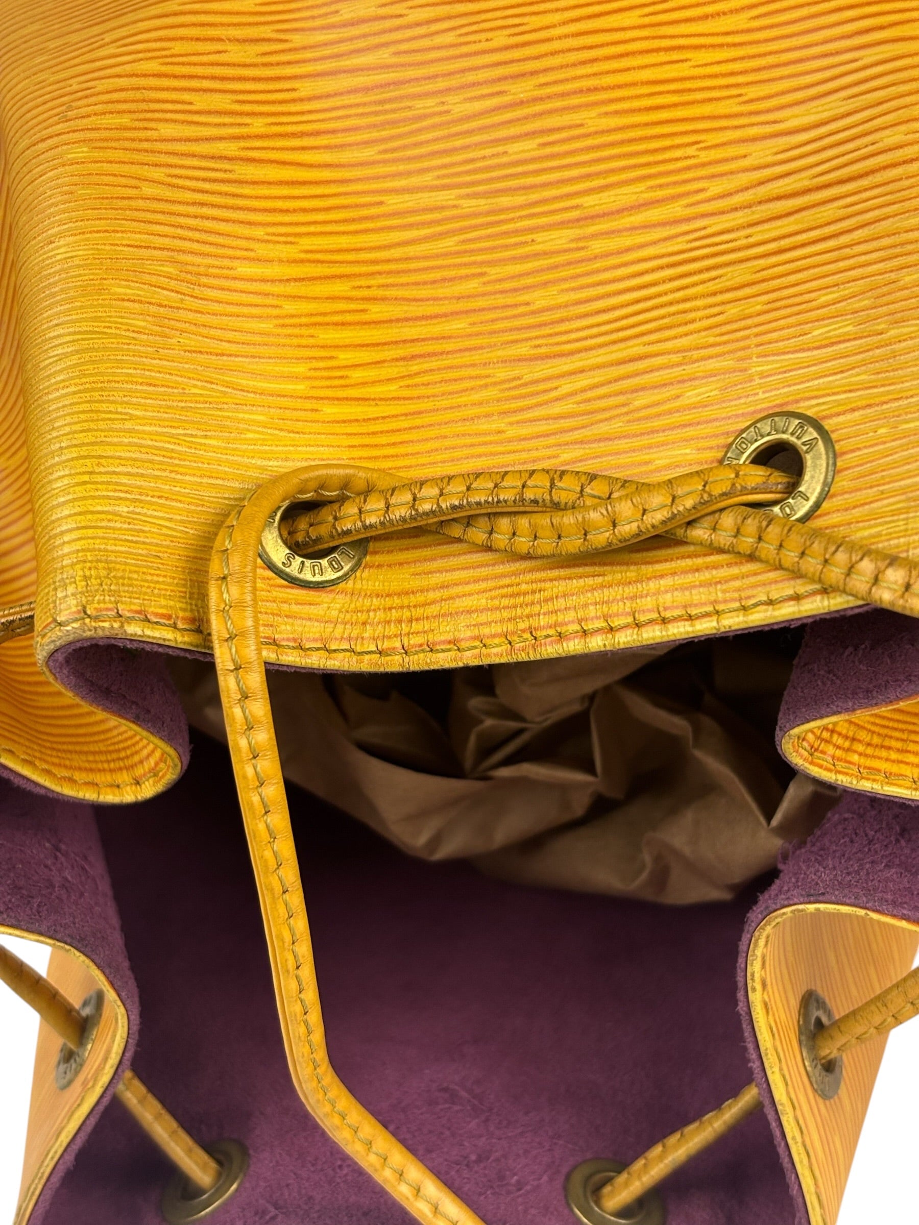 Louis Vuitton Yellow Epi Leather Neo Bucket Bag