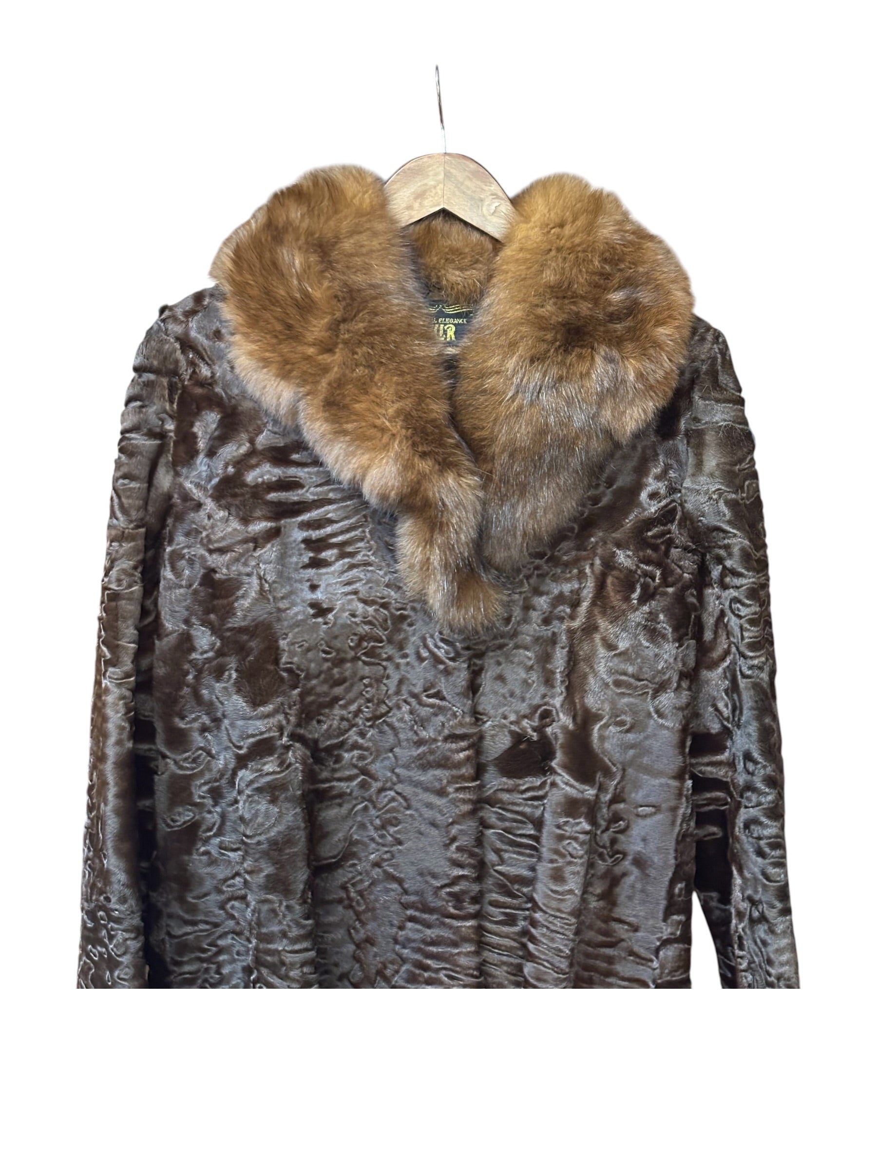 Original Elegance Vintage Brown Persian Lamb Coat
