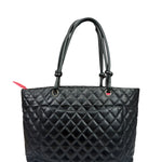 Chanel Black Quilted Leather Ligne Cambon Tote Bag 2004