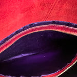 Fendi Baguette Red Suede