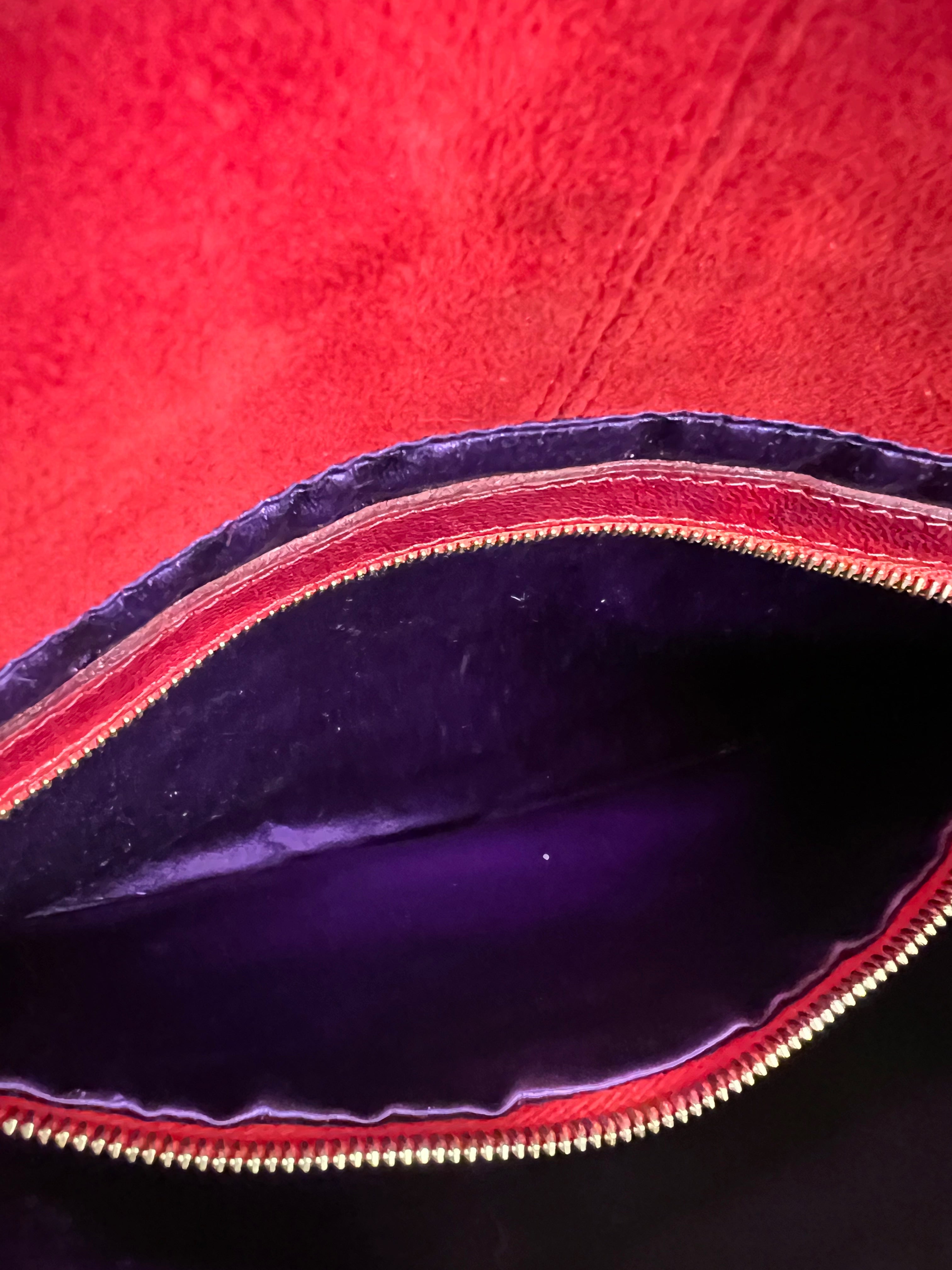 Fendi Baguette Red Suede