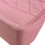 Chanel Vintage Pink Quilted Leather Trapezoid Flap Bag