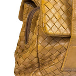 Bottega Veneta Tan Brown Intrecciato Shoulder Bag