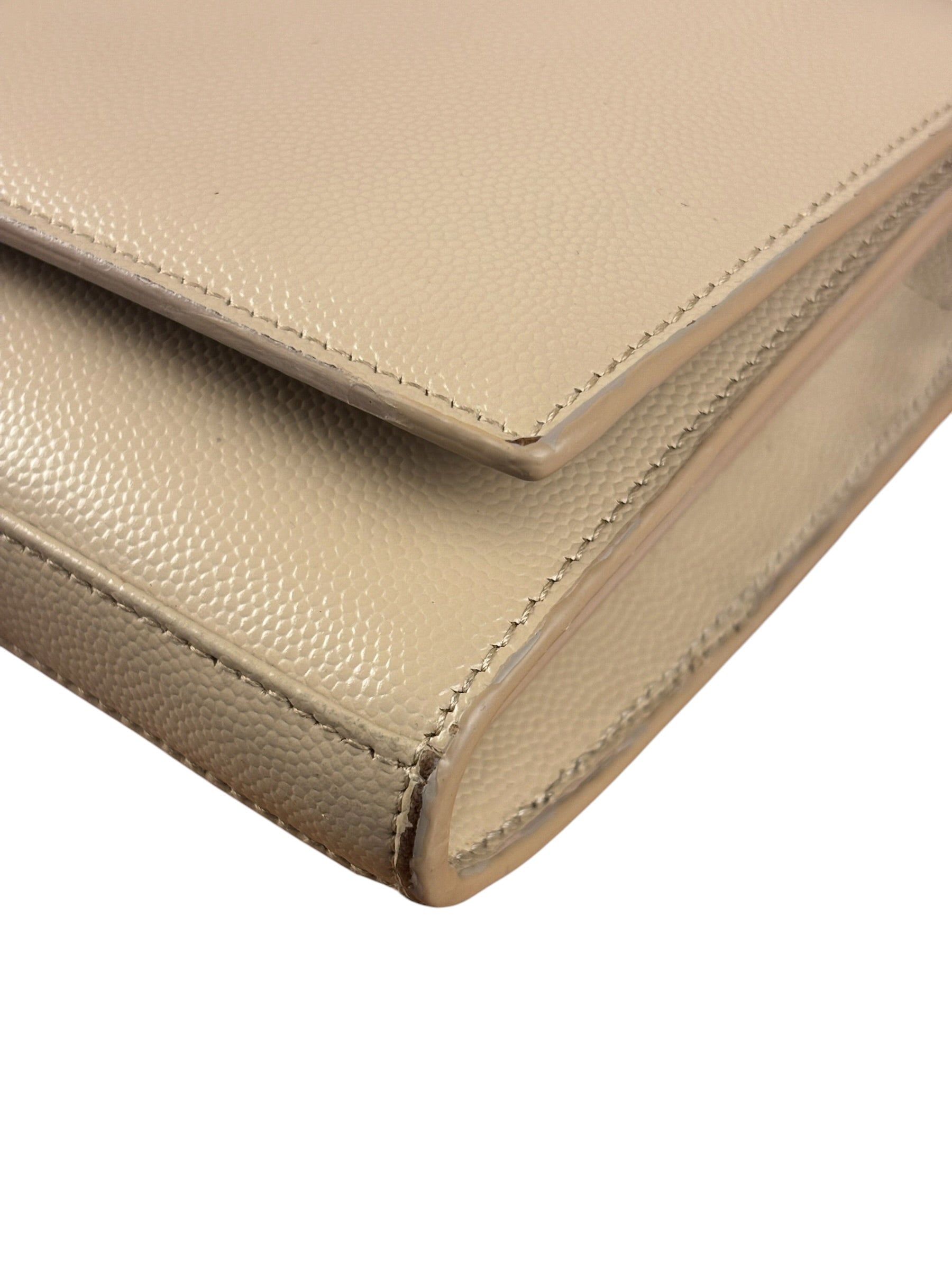 Yves Saint Laurent Cream Embossed Leather KateCrossbody Bag