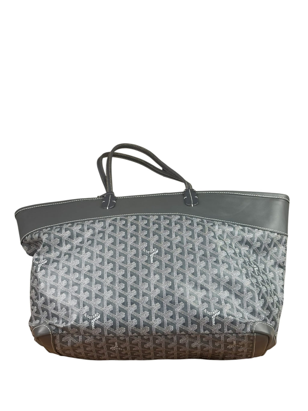 Goyard Grey Leather Bellechasse Medium Tote