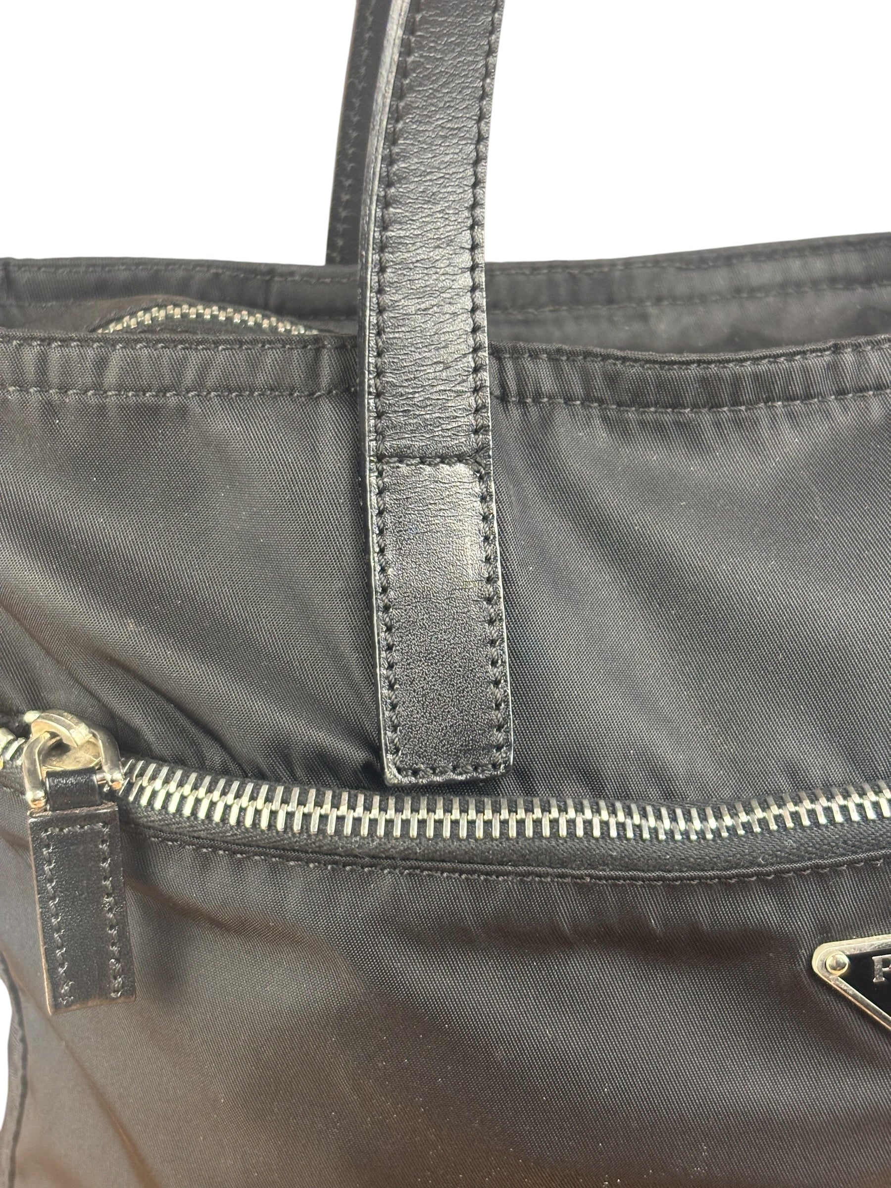 Prada Black Nylon Tote Bag