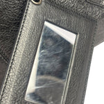 Balenciaga Black Lambskin Moto Work Two-Way Bag