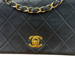 Chanel Black Quilted Leather Mini Flap Bag  2011
