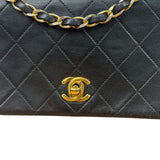 Chanel Black Quilted Leather Mini Flap Bag  2011