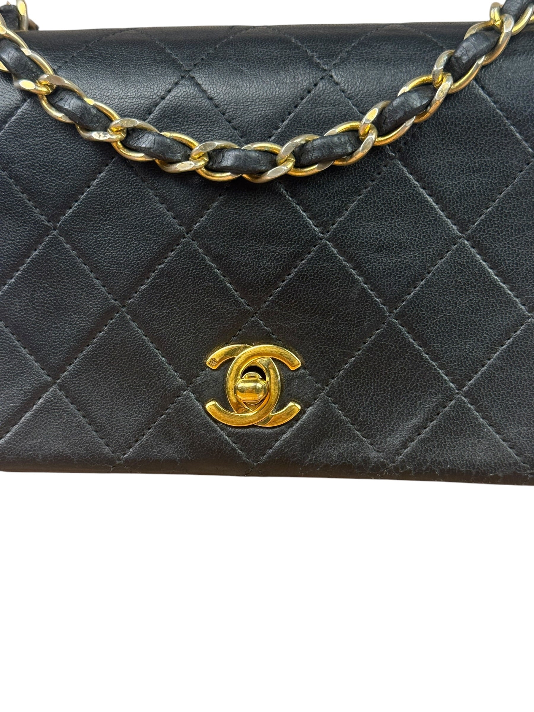 Chanel Black Quilted Leather Mini Flap Bag  2011