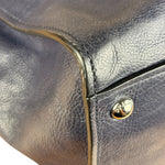 Prada Vintage Muted Blue Leather Glace 2Way Handbag