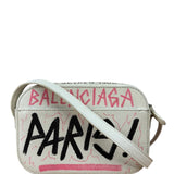 Balenciaga Graffiti Leather Camera Crossbody Bag