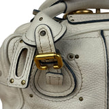 Chloé Ivory Leather Mini Paddington Handbag