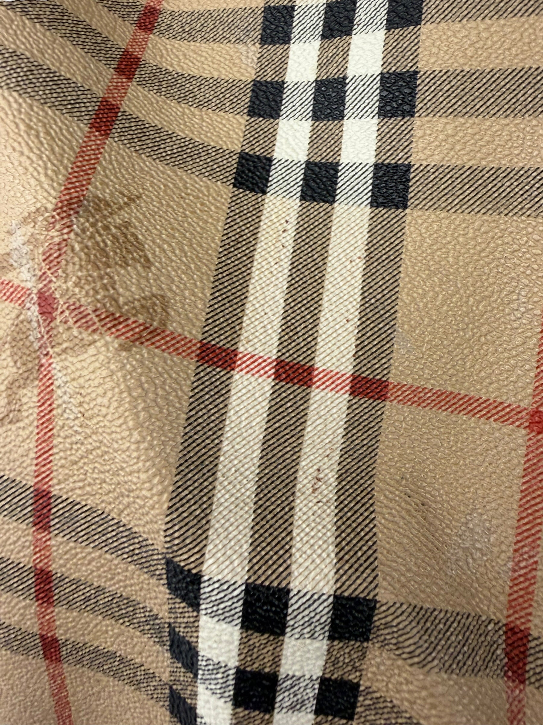 Burberry Vintage House Check Duffel Bag