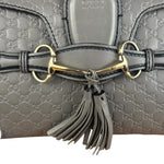Gucci Emily GG Micro Shoulder Bag Grey