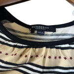 Burberry London Striped Short Sleeve Top