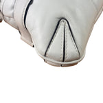 Gucci White Leather Horsebit Shoulder Bag