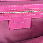 Christian Dior Purple Ruffle Leather New Lock Flap Bag