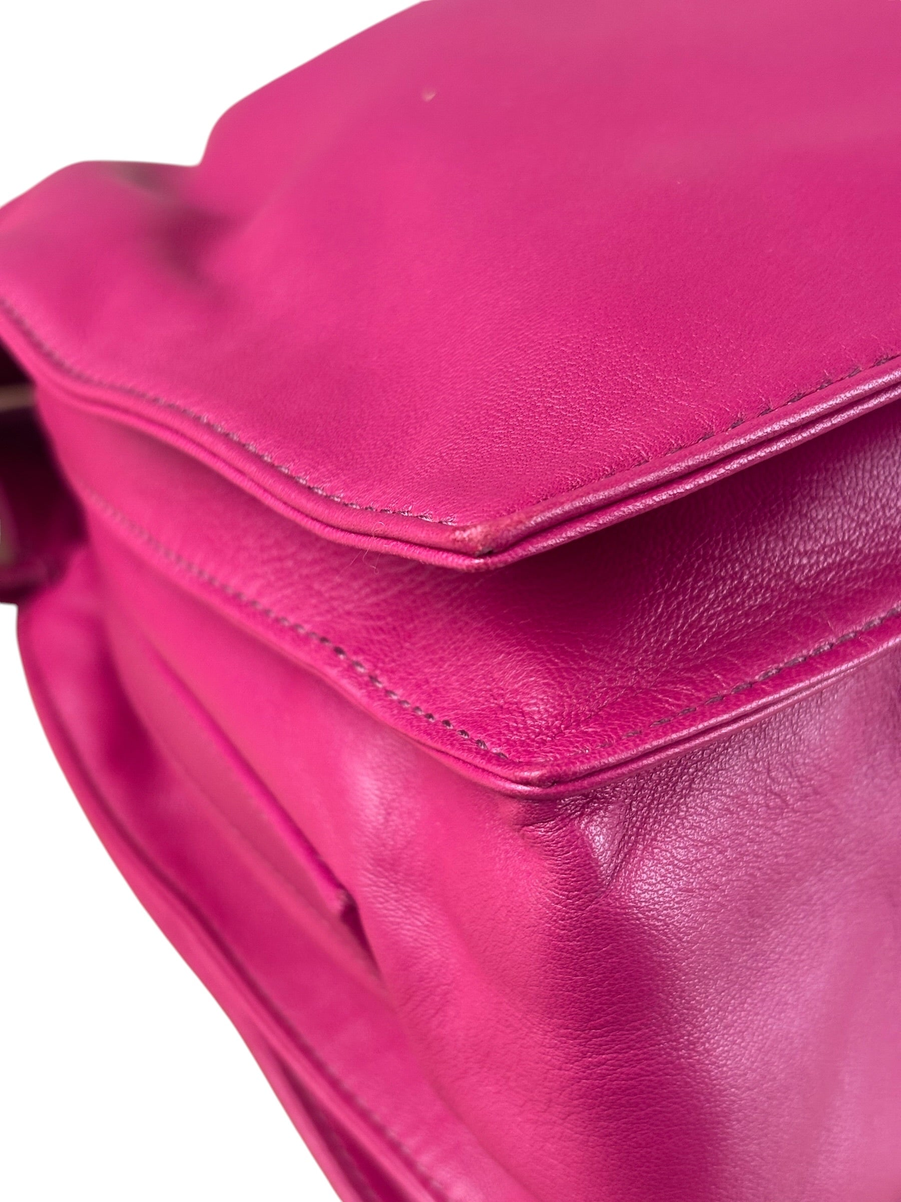 Loewe Pink Calfskin Flamenco Crossbody Bag