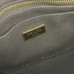 Prada Vintage Black Canvas Canapa Tote