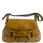 Gucci Vintage Camel Horsebit Shoulder Bag