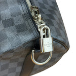 Louis Vuitton Canvas Damier Graphite Keepall Bandouliere Hand Bag