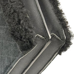 YSL Bicolor Quilted-Suede Shearling Gaby Shoulder Bag