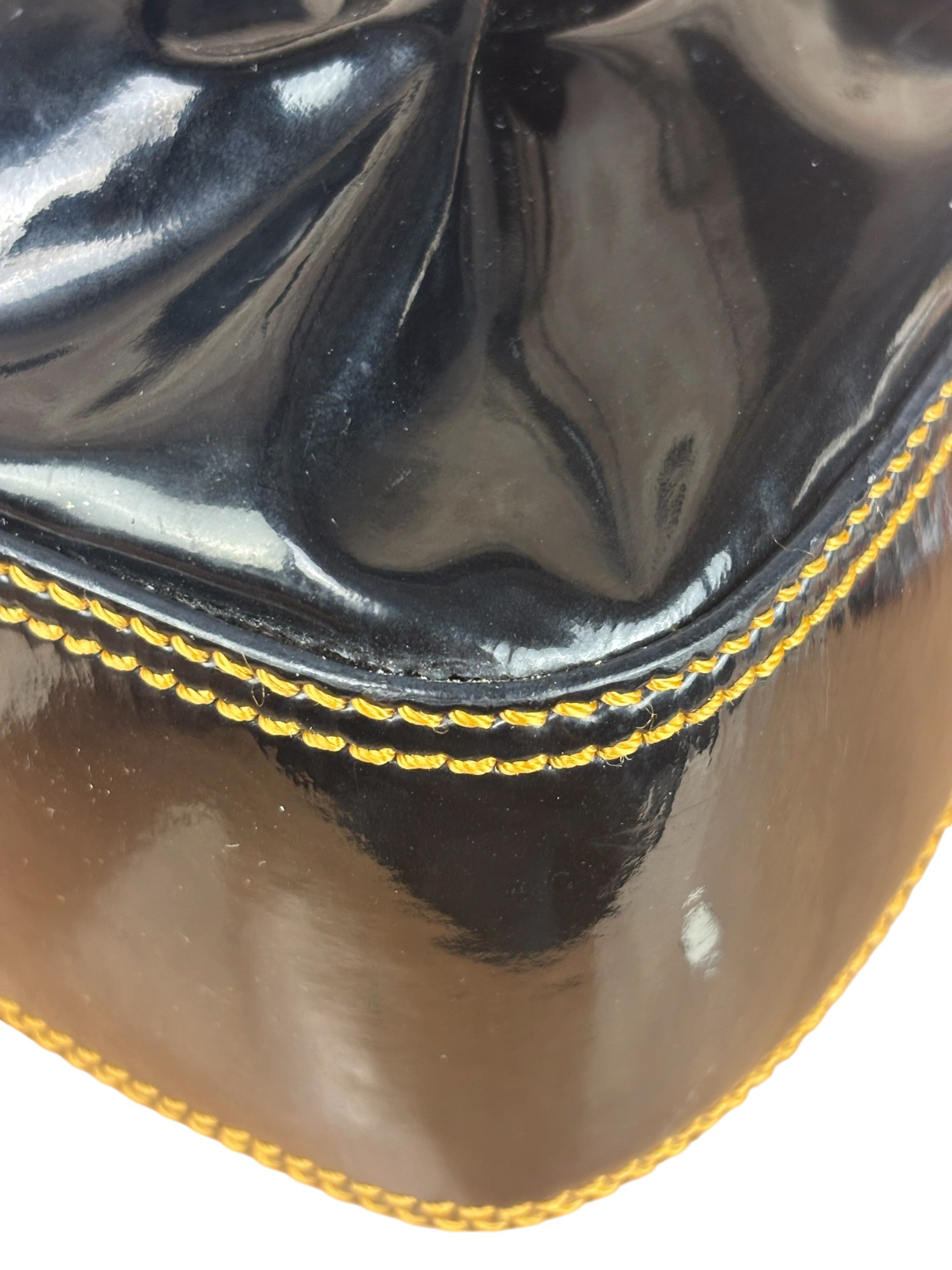 Fendi Black Patent Leather Shoulder Bag B