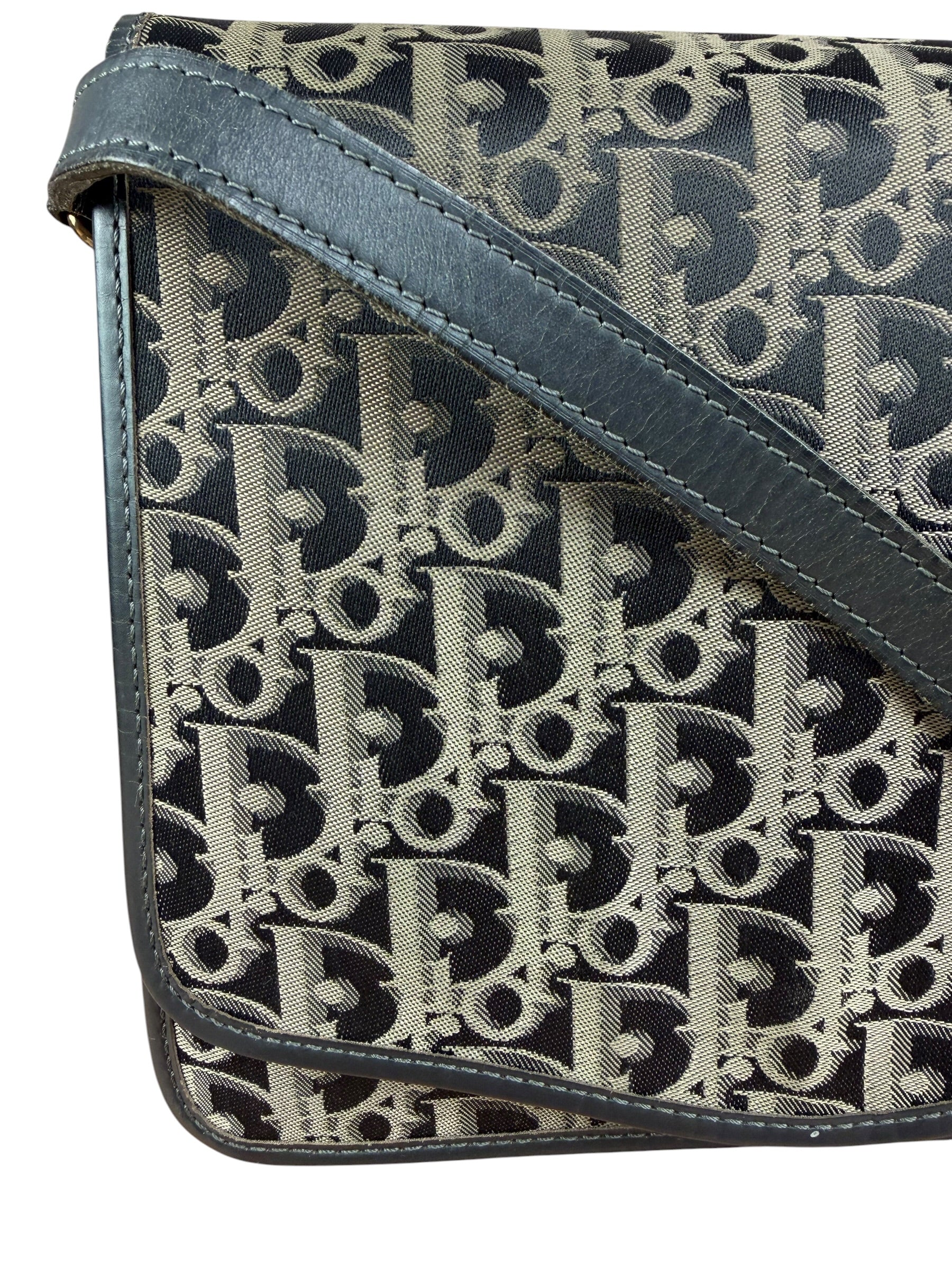 Christian Dior Vintage Monogram Trotter Messenger Bag