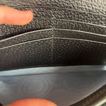 Gucci Leather Bees Padlock Continental Wallet On Chain Black