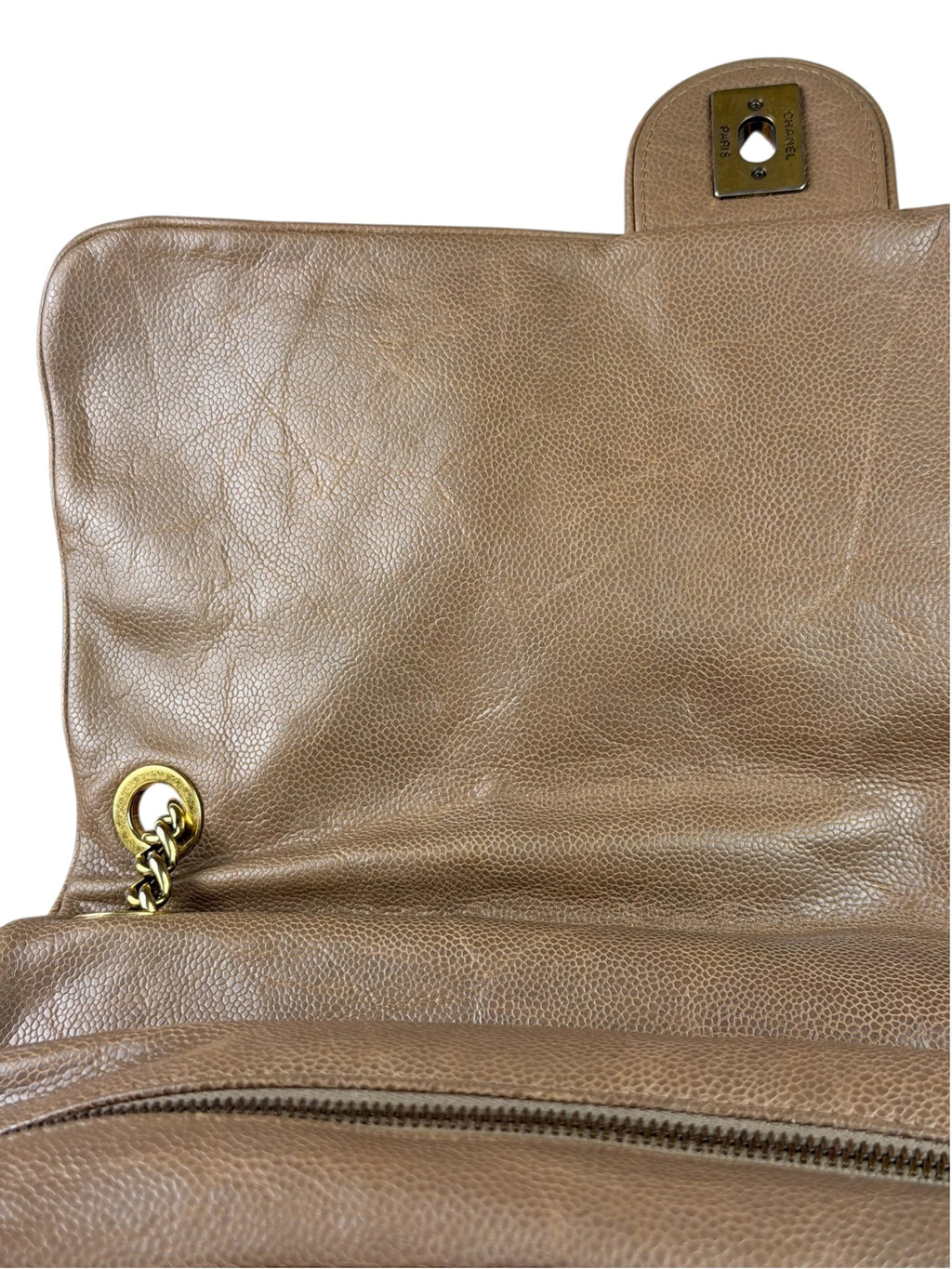 Chanel Brown Caviar Jumbo Easy Flap 2012
