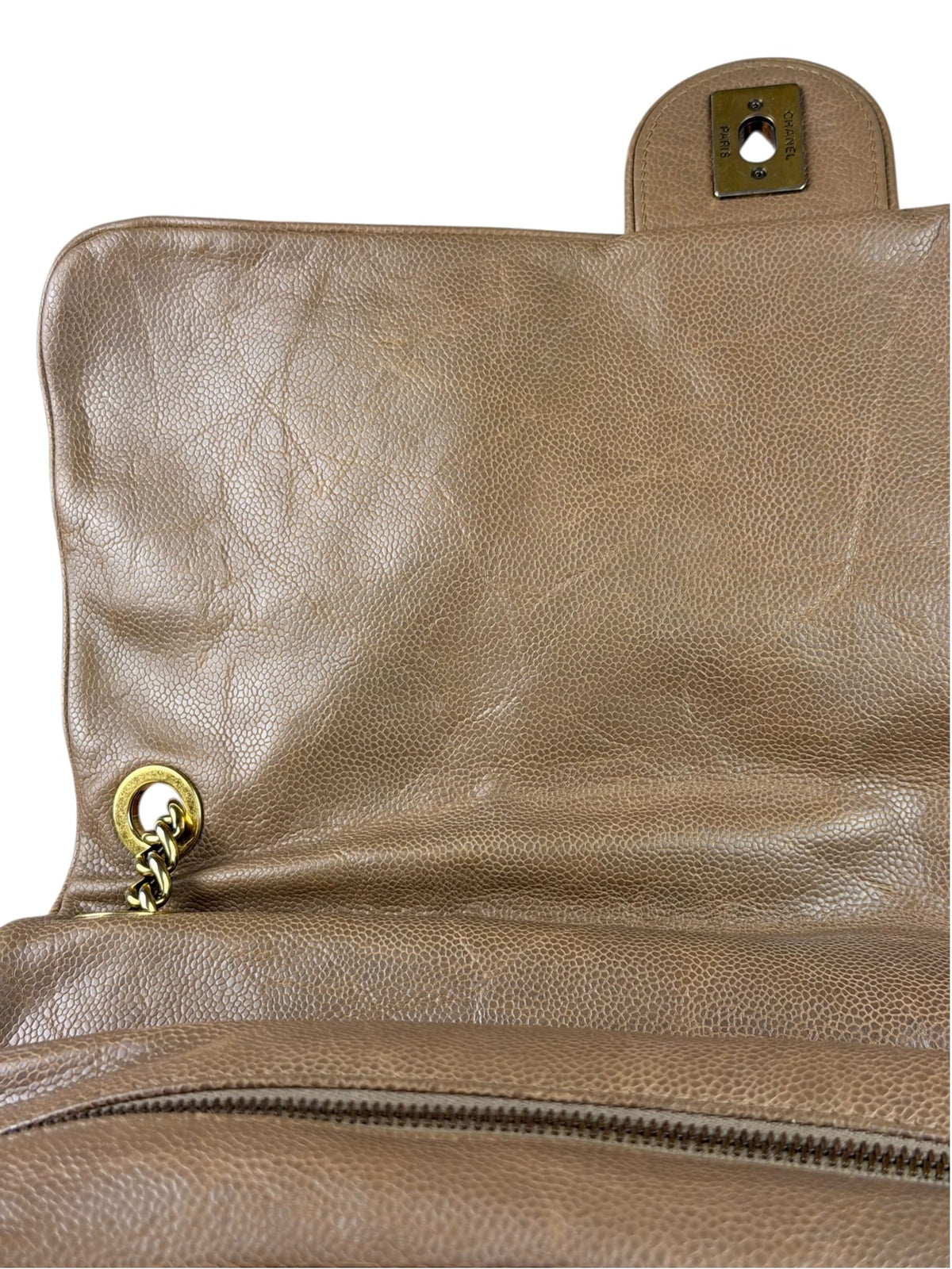 Chanel Brown Caviar Jumbo Easy Flap 2012